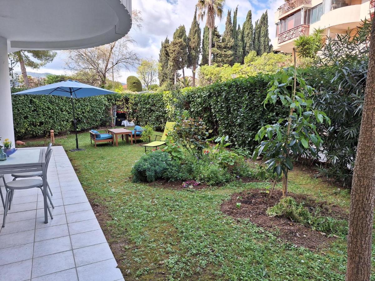 Charmant Appartement Residentiel Avec Terrasse, Jardin Privatif Et Piscine A Cannes كان المظهر الخارجي الصورة